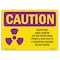 Signmission OSHA RADIATION RADIATION Area W/ Symbol 14in X 10in Rigid Plastic, 14" W, 10" H, Landscape OS-CR-P-1014-L-10154 - alternate 1